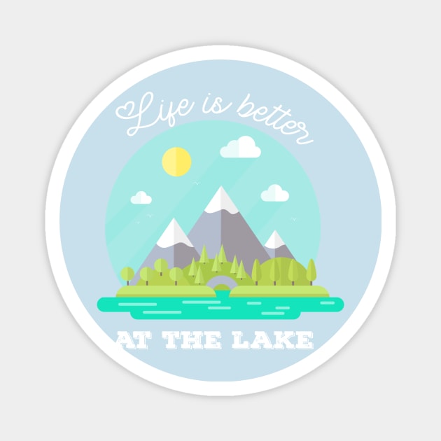 Life is Better at the Lake Magnet by AYN Store 